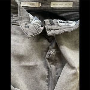 Pilcro mid-rise skinny grey jeans